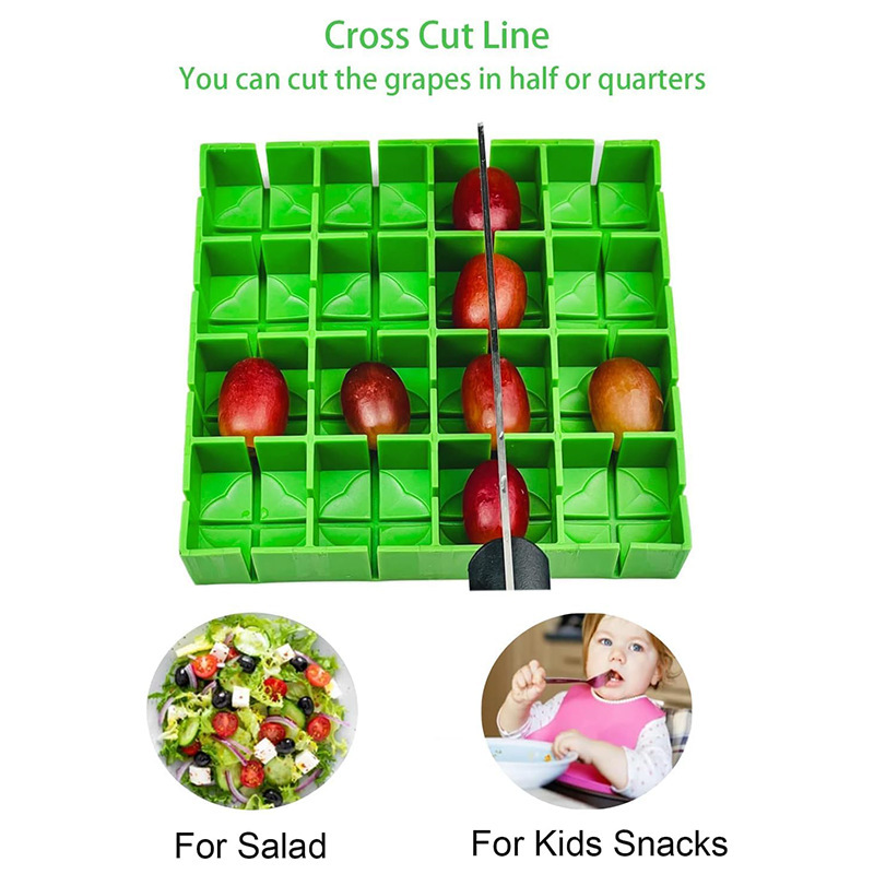 Nuevos productos explosivos transfronterizos de Amazon Cocina 16 cuadrículas Uvas cortadas en cuartos Cherry Tomate Rebanadas Cocina pequeña