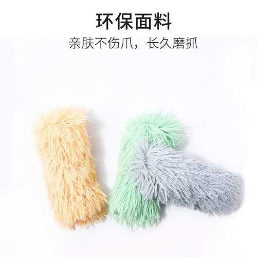 Cross-border new cat toy plush pillow contains catnip popping paper bite-resistant interactive play pet supplies
