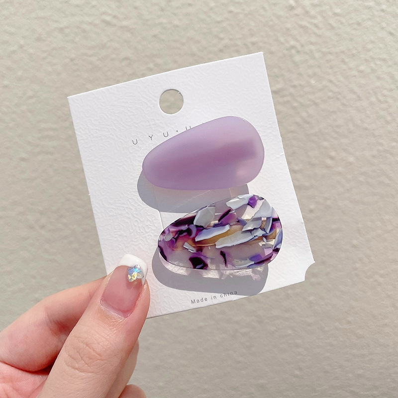 Coreana lateral frange clip de cabello de la frente de mujer sensación avanzada 2025 nuevo toque de dopamina clip de boca de pato