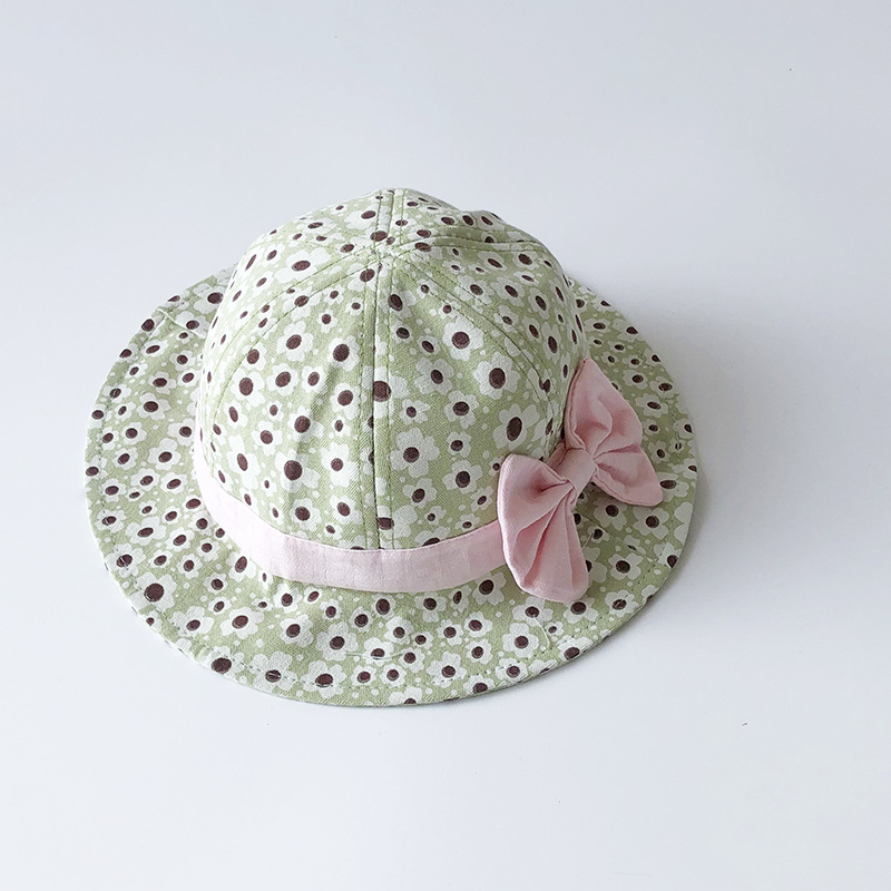 Children's Thin Floral Cute Sun Fisherman Hat display picture 9