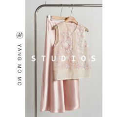 新中式穿搭一整套装女2025新款改良国风坎肩马甲显瘦半身裙两件套