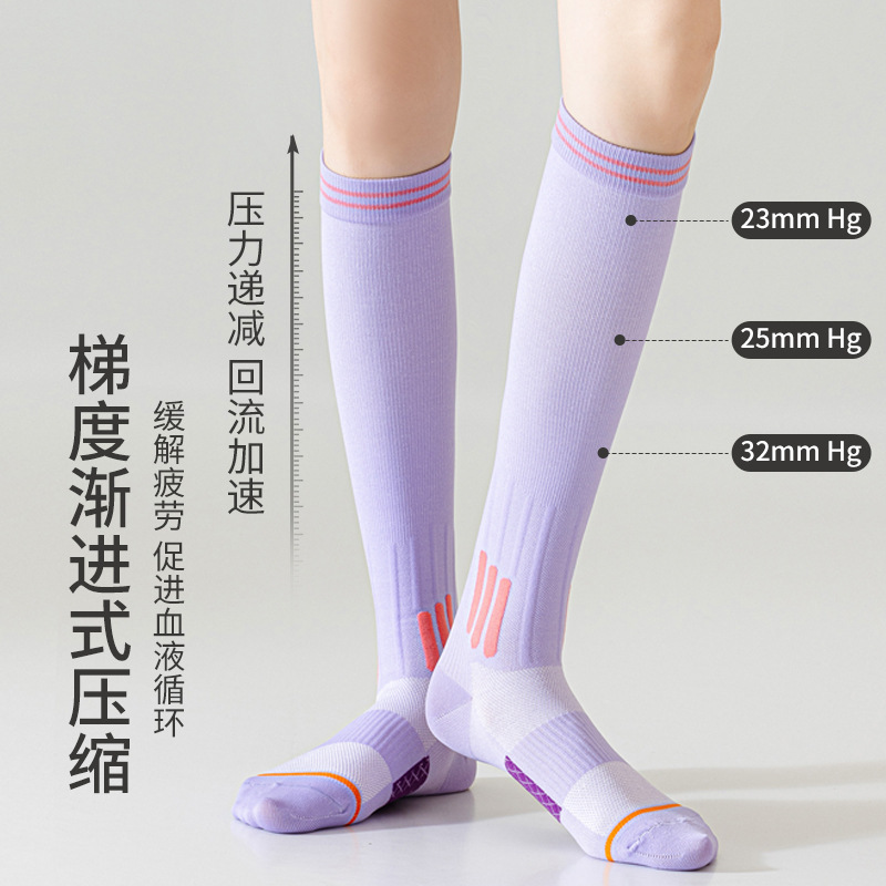 Calcetines de Compresión Deportivos de Algodón Antiolor para Yoga image 2