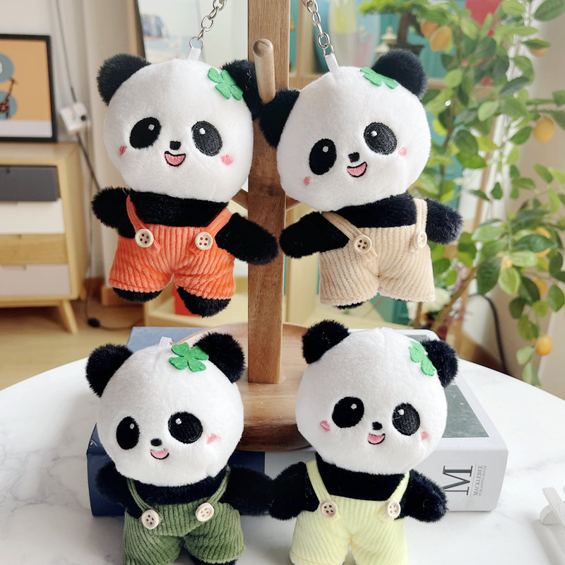 Cute Little Panda Keychain Pendant Panda Doll Plush Toy Bag Schoolbag Keychain Doll Girls Hanging Ornaments Cute Little Panda Keychain Pendant Panda Doll Plush Toy Bag Schoolbag Keychain Doll Girls Hanging Ornaments