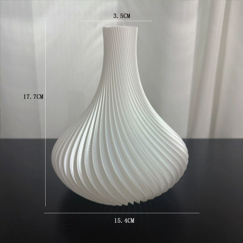 Ваза Satin 3D-печатная, простой стиль, сатиновая отделка, разные размеры