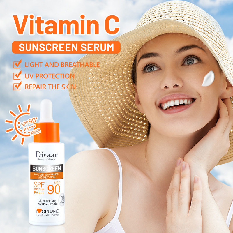 跨境Disaar肌肤提亮VC防护乳液工厂护肤品批发suncreen lotion