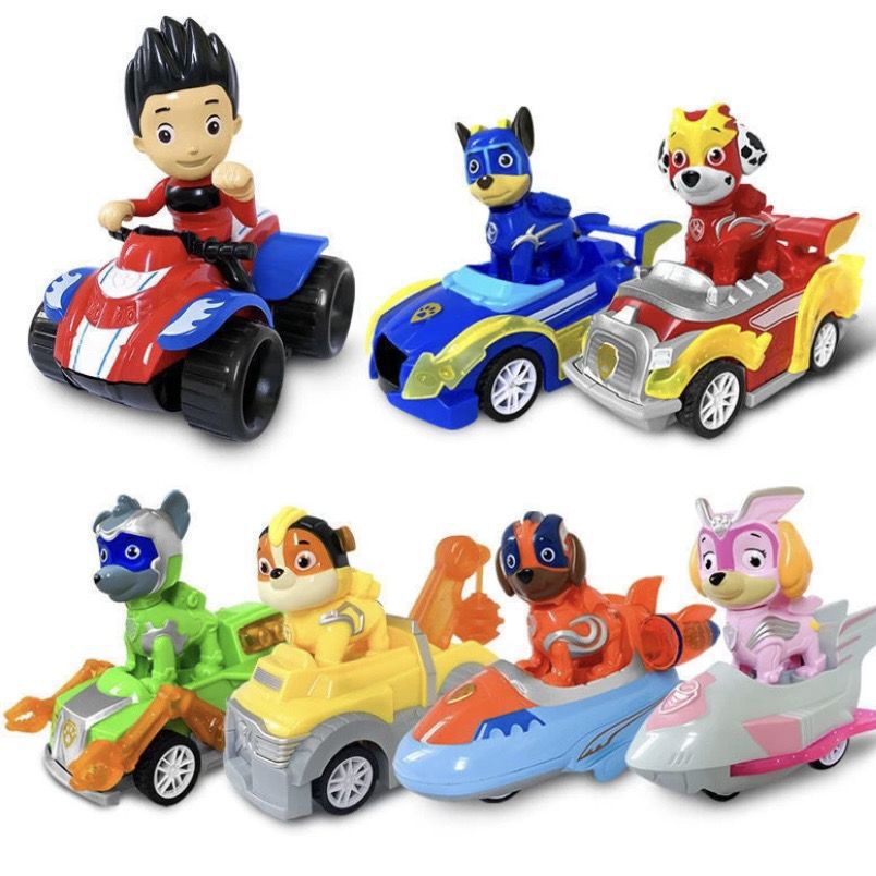 Wangwang Motorcycle Toy Toy Dog Patrol Car Rescue Team Beach Ryder Off-Road Vehicle Birthday Gift Pull Back