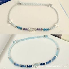 手工编绳星渝色小鱼手绳幸运星手工Diy材料包