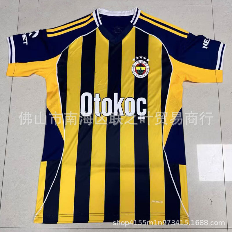 25-26 新しいトルコ スーパー フェネルバフチェ ジャージ クンデル ネスリ デュラン モール スポーツ サッカー ユニフォーム|undefined