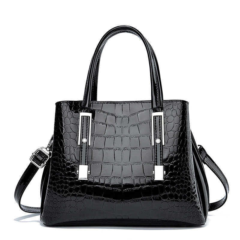 Bolso bolso transfronterizo bolso femenino moda cuero brillante mujer Europa y América nuevo patrón de piedra mujer comercio exterior bags