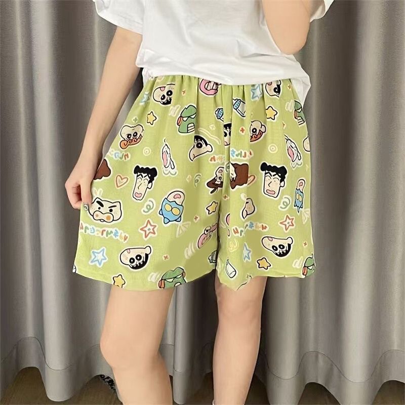 Worth Buying! Crayon Shin-Chan Outdoor Home Dormitory Pajamas Travel Eye-Catching Loose Medium and Large Children's Home