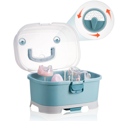 婴儿奶瓶收纳箱可手提便携式宝宝奶粉盒儿童防尘干燥架  工厂批发