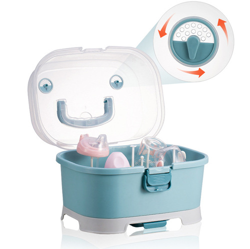 Baby bottle storage box portable portable baby milk powder box children dustproof drying rack factory wholesale