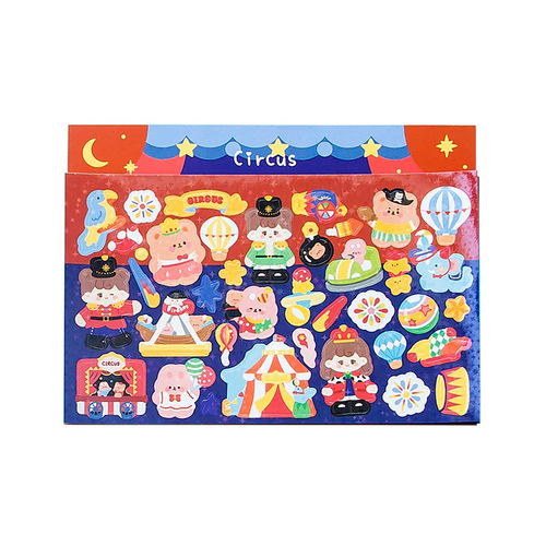 Message: The second batch of stickers of Xiaoxiu Ruanruan theme scene, Korean decorative Guka diy handbook stickers, 2 pieces, 6 styles