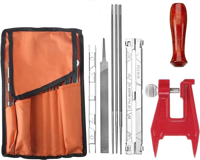 Juego de archivos de 8 piezas + soporte de placa de guía