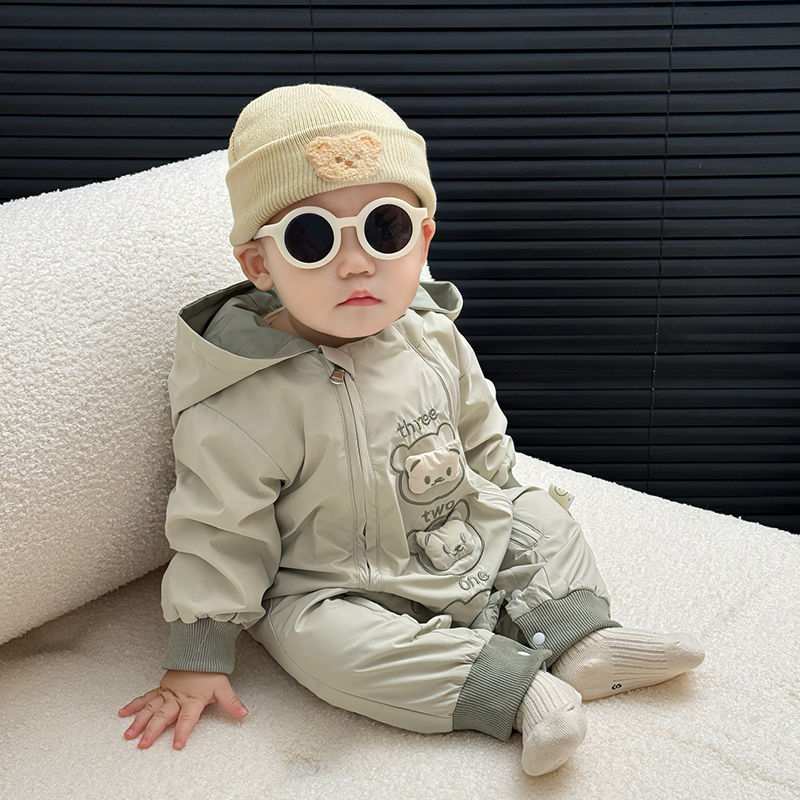 Children's autumn demi-season jacket for early age to go out, western style