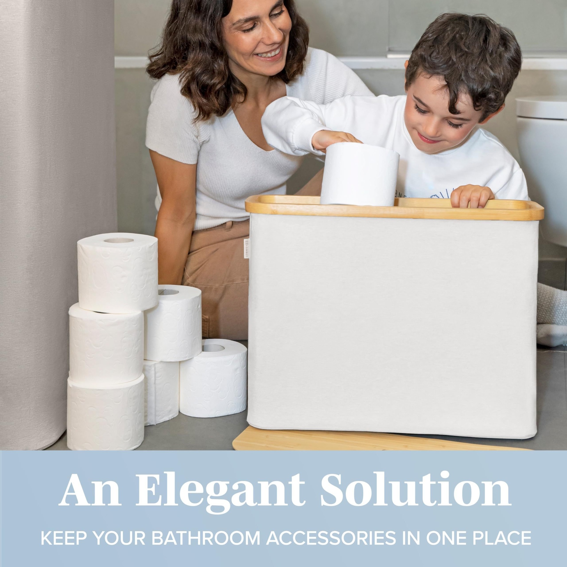 Transfronterizo transparente papel higiénico enrollado papel cesta de almacenamiento tela toallas de papel cesta de almacenamiento a prueba de polvo a prueba de salpicaduras caja de baño