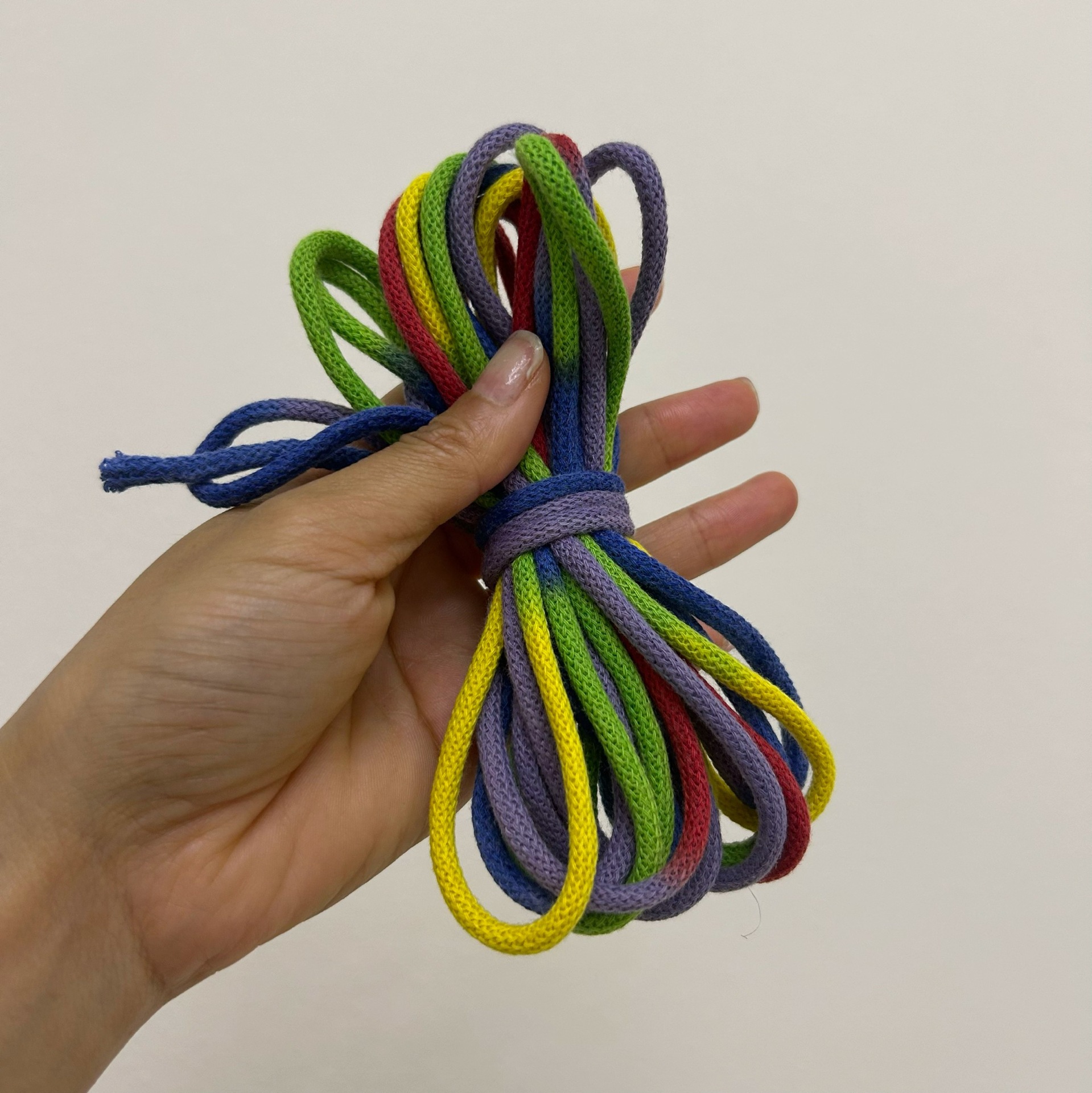4mm gradiente redondo cuerda de núcleo de hebra gradiente mano cuerda trenzada caja de cuerda de algodón pulsera collar DIY cuerda trenzada image 11