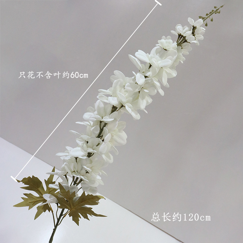 Material de flor de boda blanco brumoso artificial Misty Wedding Hall decoración camino plomo arreglo de flores techo flor artificial Flor de plástico