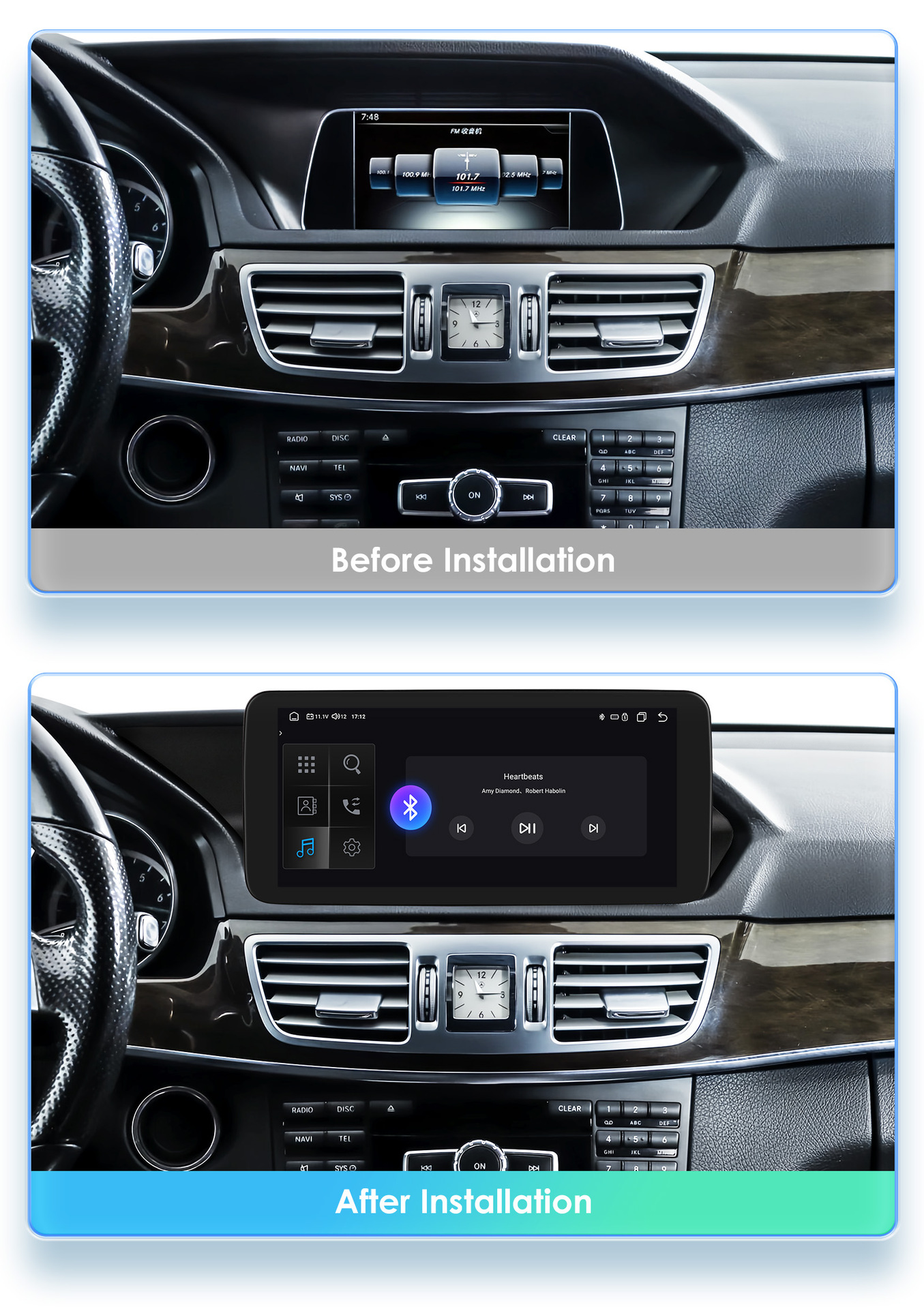 Suitable for 15-16 Mercedes-Benz E-Class W212 E200 E230 E260 E300 S212 car navigation GPS