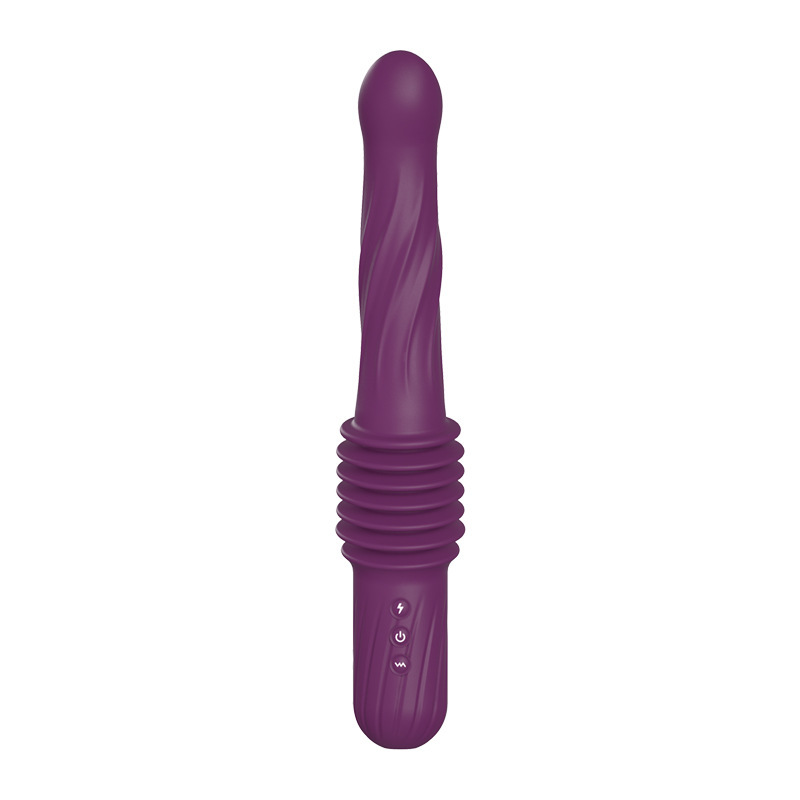 Love World Qingtian Cannon Remote Control Hands Free Telescopic Vibration Heating Female Masturbator Sex Adult Sex Products_voghion.com