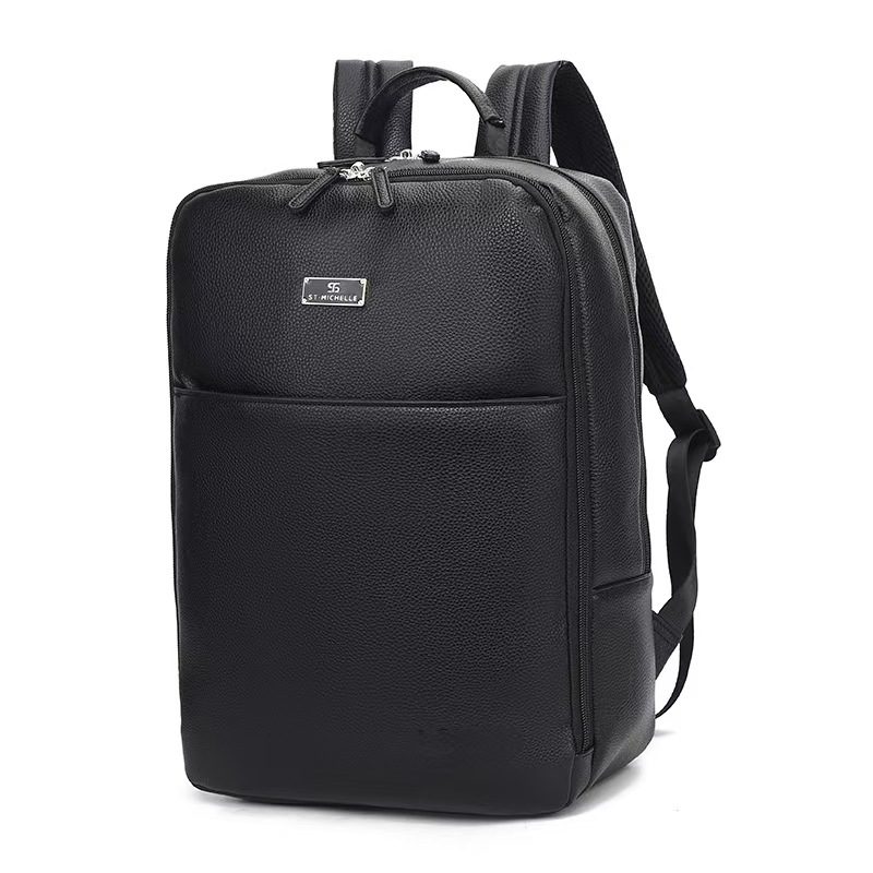 Charme Black Business Laptop Backpack For Men Large Capacity_voghion.com