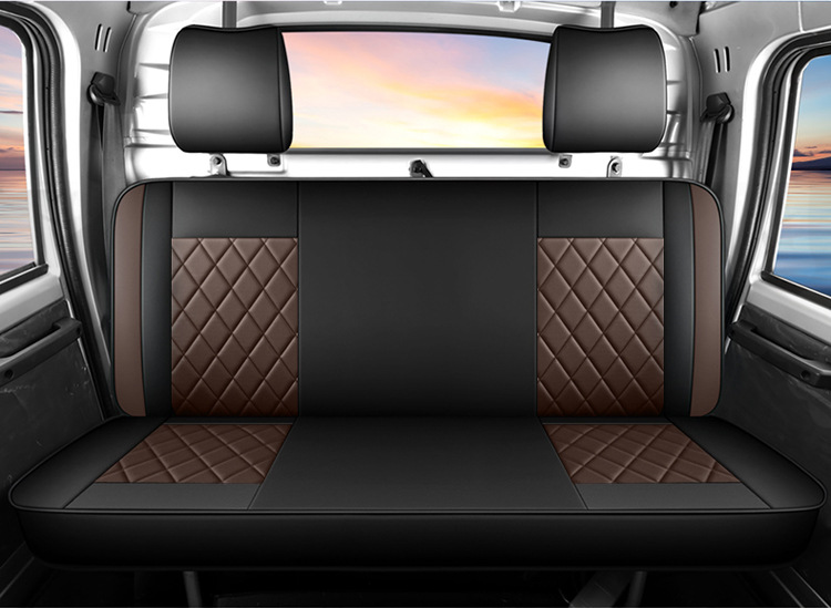 Wuling Double-Row Reinforced Warehouse Truck Rongguang New Card Small Card Single-Row Special Vehicle Seat Cover Leather Four-Season Seat Cushion