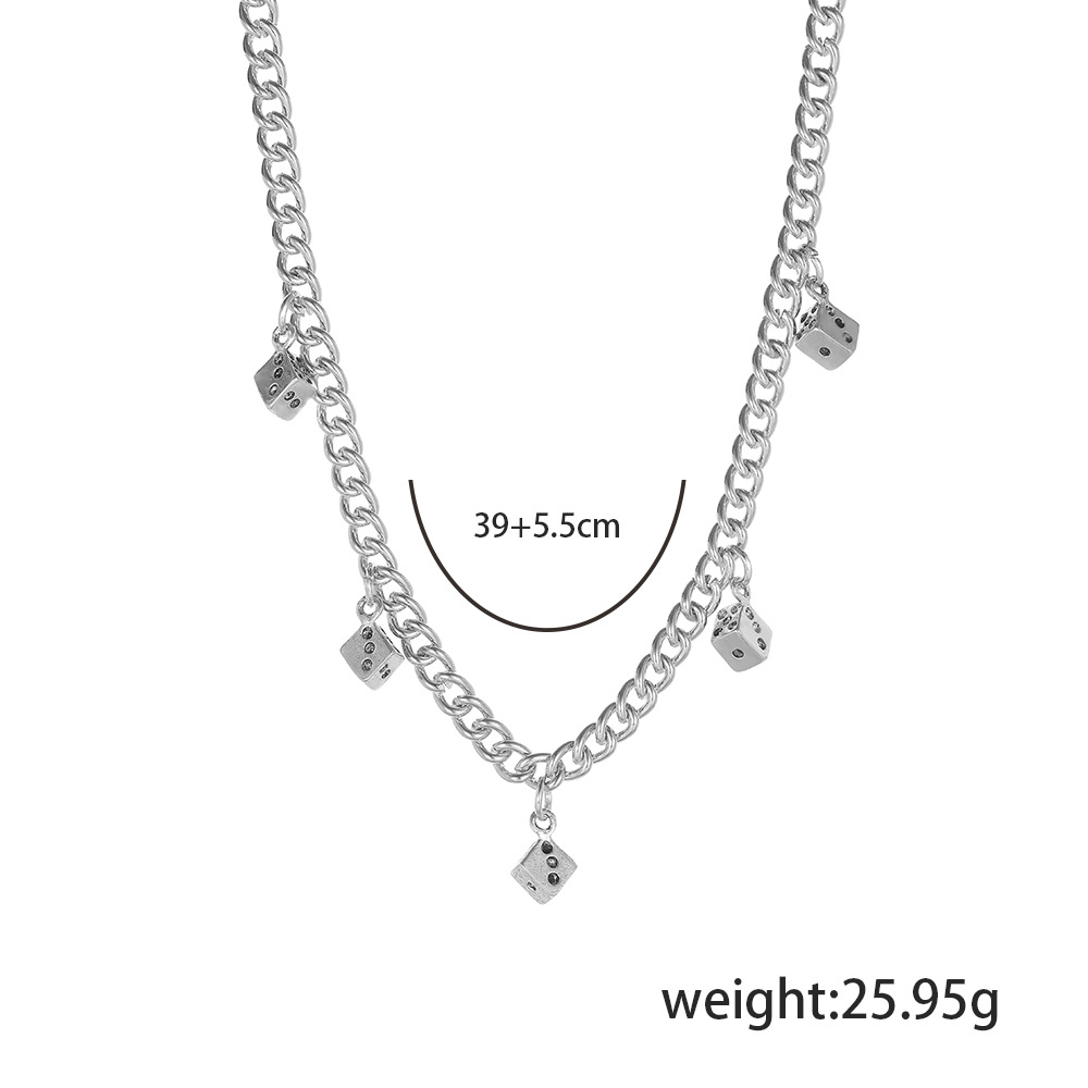multiple dice pendant hip hop style necklace wholesale jewelry Nihaojewelry