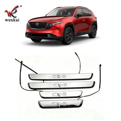 Dekorativ pedal başlıqları Mazda Cx-5, Special Led Welcome