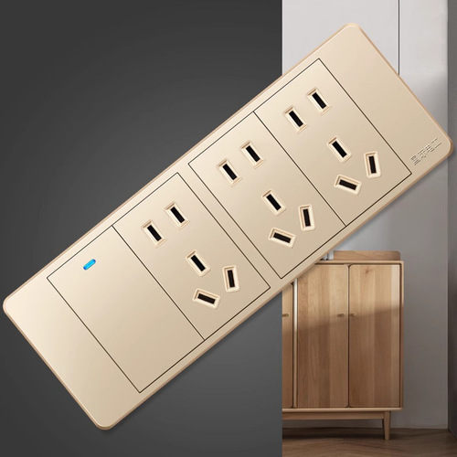 tep international electrician household 118 type kitchen TV wall multi-purpose plug-in board 15-hole 20-hole power socket wholesale