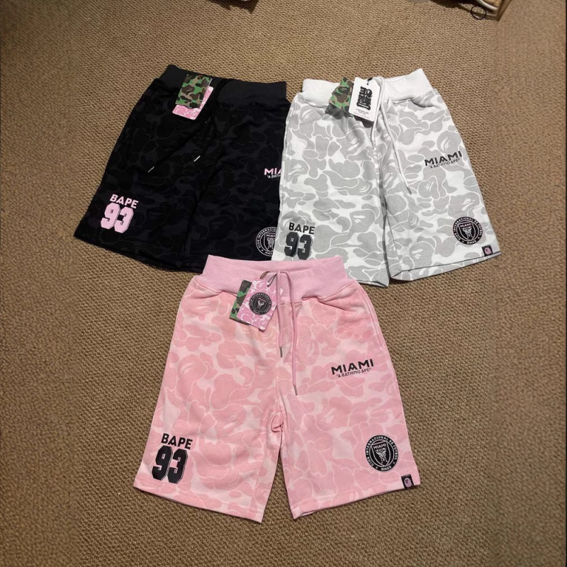 Cross-Border Wholesale Bapex Miami Trendy Brand Shorts Foreign Trade Dropshipping Ape Head Miami Casual Sports Pants