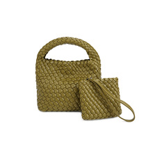 韩国小众设计新款编织手提包单肩带手机包小挎包夏天菜篮子包包