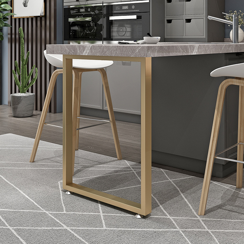 铁艺吧台腿餐桌腿支架金属电脑桌书桌支撑脚餐台脚桌脚桌架子