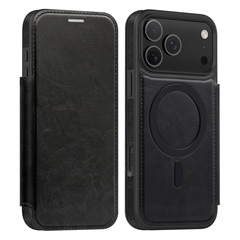 灵盾皮套适用iPhone17Air手机壳皮革磁吸苹果17ProMax翻盖保护套