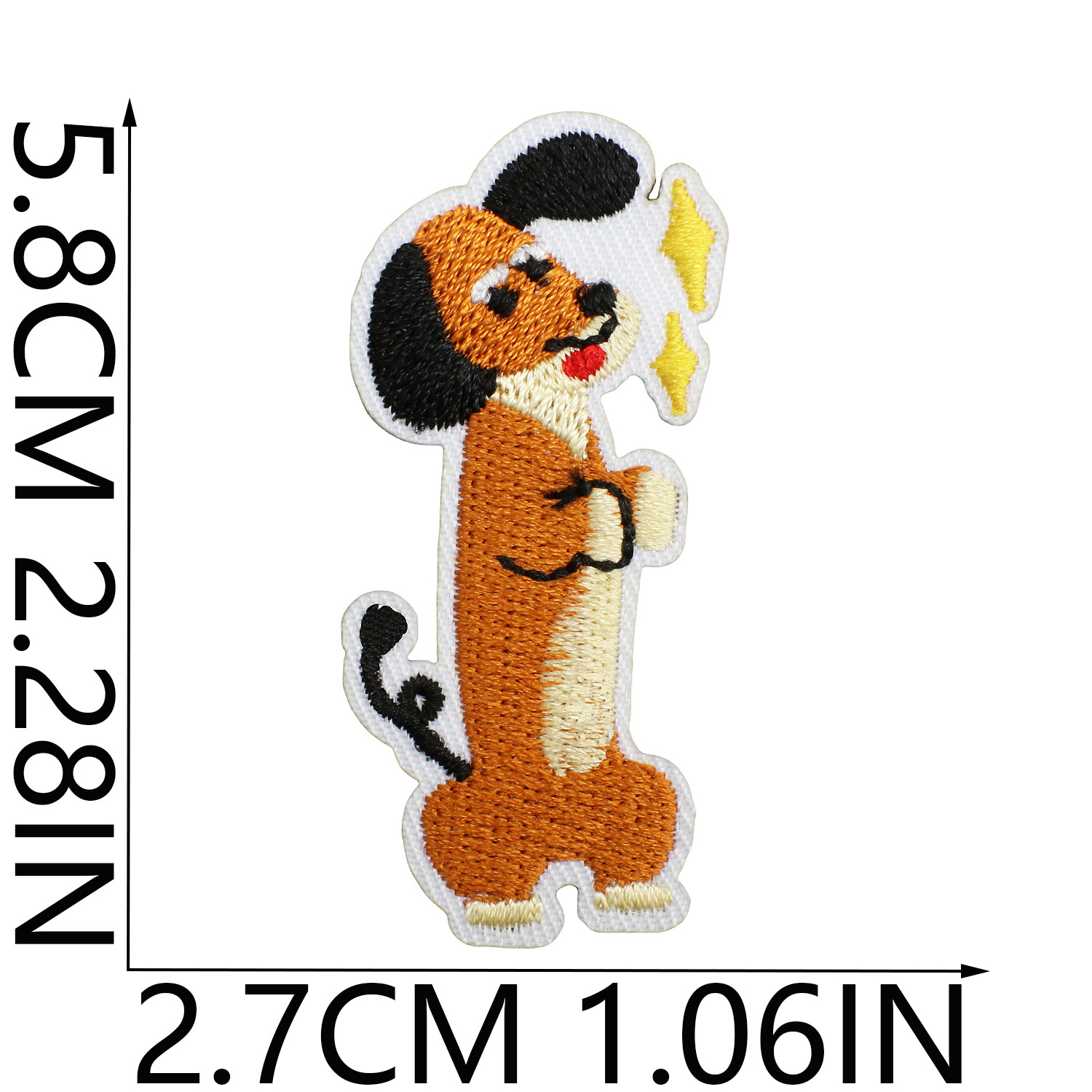3g Weight Clothing Sticker Patches Classification 1 Piece Quantity Dacron thread Material Dog Pattern Casual, Elegant, Cute Style Embroidery Craft 1 Piece Casual Elegant Cute Dog Dacron Thread Clothing Sticker Patches 1