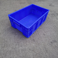塑料周转箱塑料箱长方形物流大号配盖子胶箱蓝色中转塑胶框周转筐