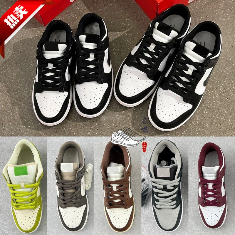 Кроссовки Putian Pure Original DUNK Panda Brown and White Coconut Milk Daito Kiyoshi Mocha, спортивные и повседневные, высокая версия.