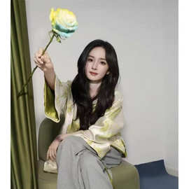 杨幂同款新中式真丝冠乐绉衬衫外套女秋冬高级感气质宽松国风上衣