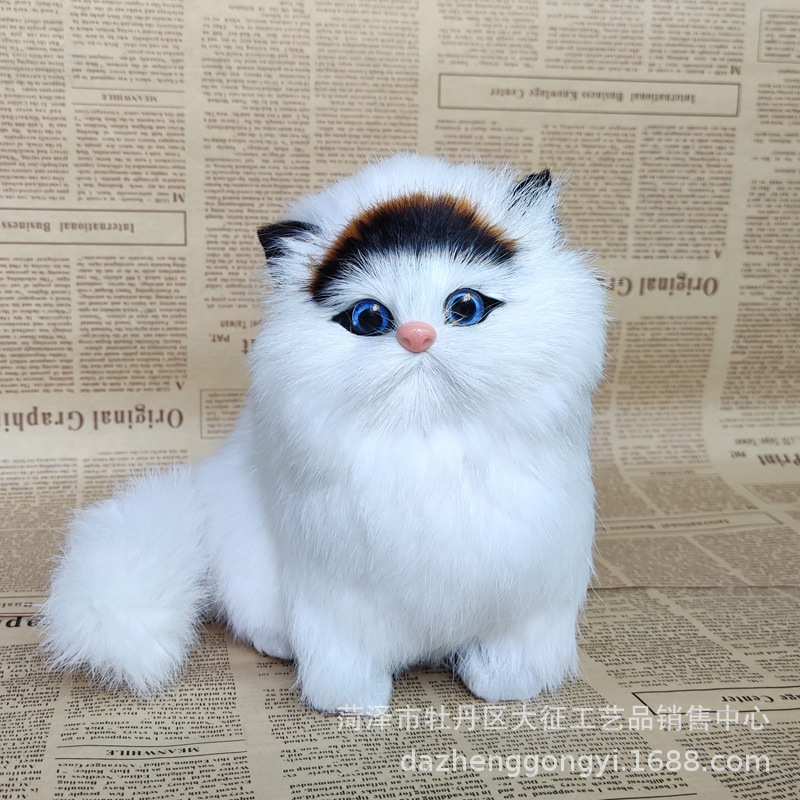 A replica animal model cat plush children's toy will be called every family toy doll wholesale