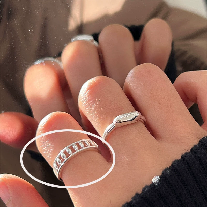 Adjustable Ring, 925 Silver Sample, Universal Fit, Light Luxury Style