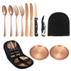 Street handheld tableware stainless steel, set for traveling