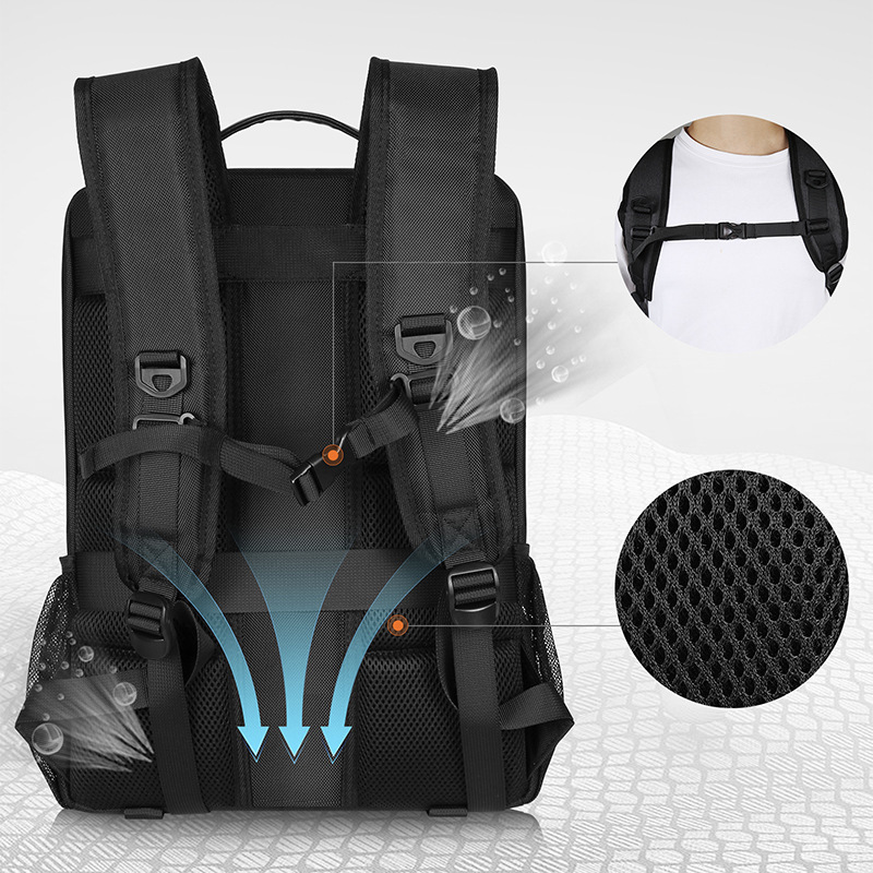 Mochila PULUZ Fat Cow para Fotografía Solar, Bolsa para Portátil, Bolsa de Almacenamiento Impermeable para Fotografía al Aire Libre