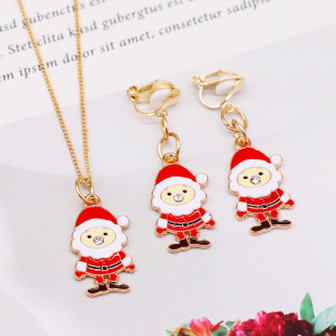 Children's Necklace Earrings Christmas Little Girl Jewelry Set Girls' Necklace Wholesale