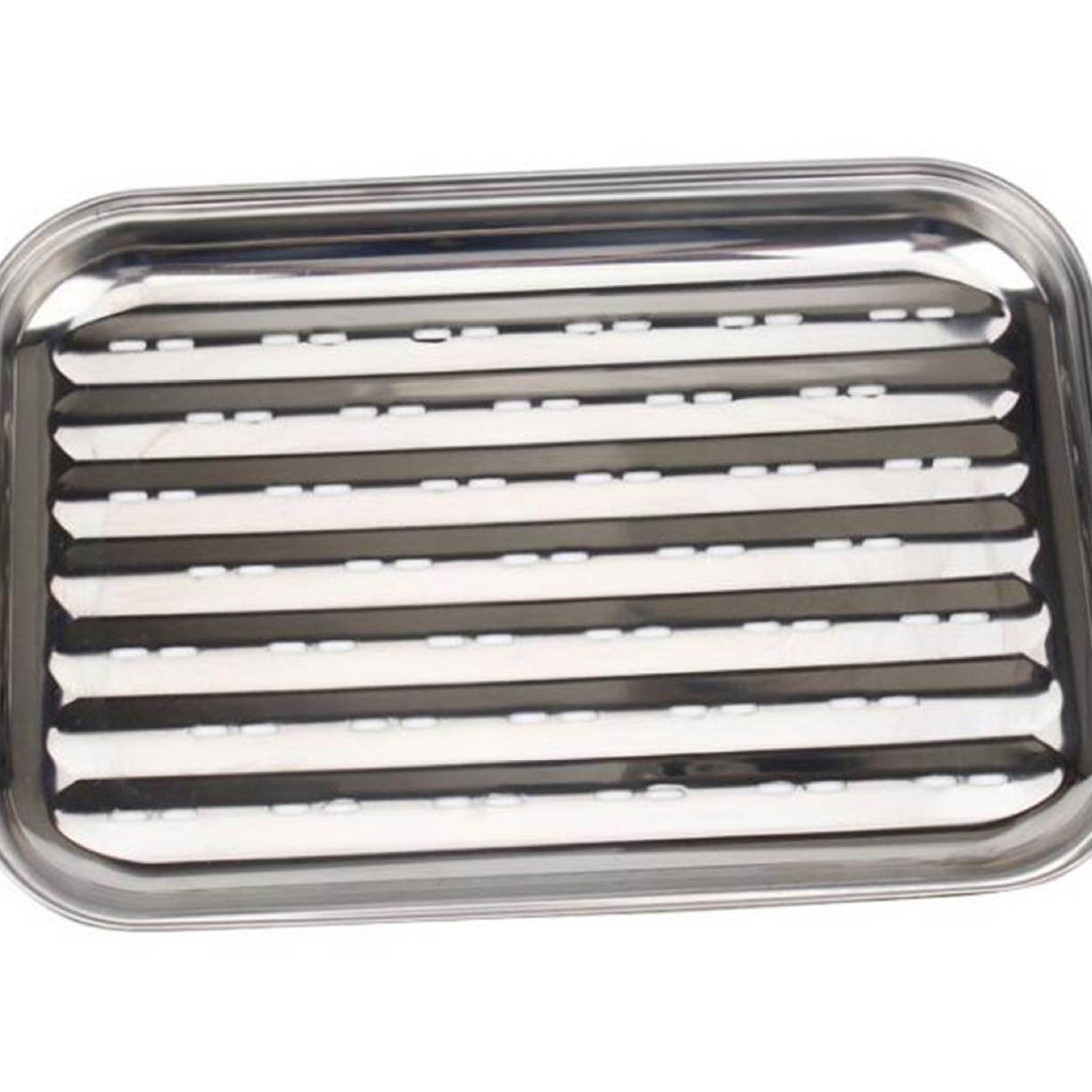 Bandeja para Barbacoa Rectangular 430 de Acero Inoxidable Multifunción Portátil image 5