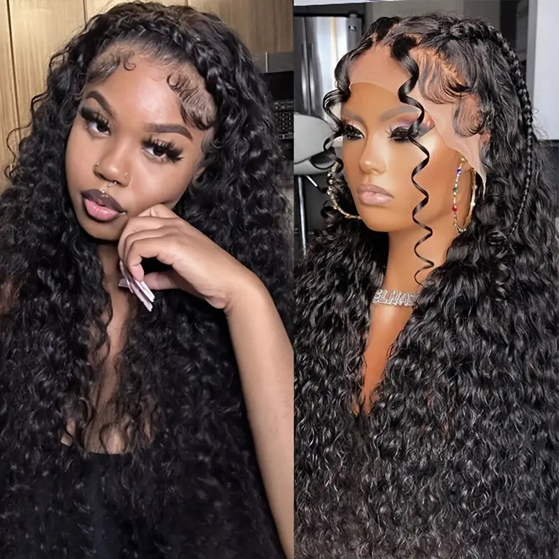 Front Lace Wig Front Wig Women's Mid-length small curly long curly hair fluffy natural full head cover in stock Front Lace Wig Front Wig Women's Mid-length small curly long curly hair fluffy natural full head cover in stock