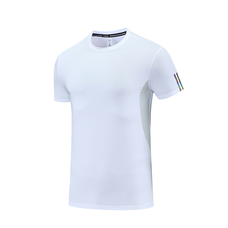 2022 verano transfronterizo cuello redondo de los hombres corriendo ropa de secado rápido deportes de moda cuello redondo media manga corta Camiseta impresa B