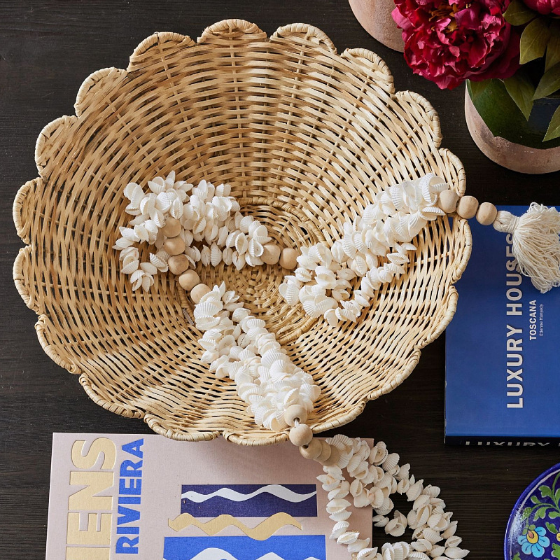 Cestas de frutas de caña naturales creativas nórdicas canasta de almacenamiento doméstica juguetes para niños canasta de bocadillos control remoto canasta de artículos