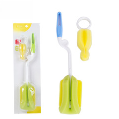 Baby Bottle Brush BubbaBet Two-in-One Sponge Bottle Brush Nipple Cleaner Brush Long Handle Cup Brush 70867