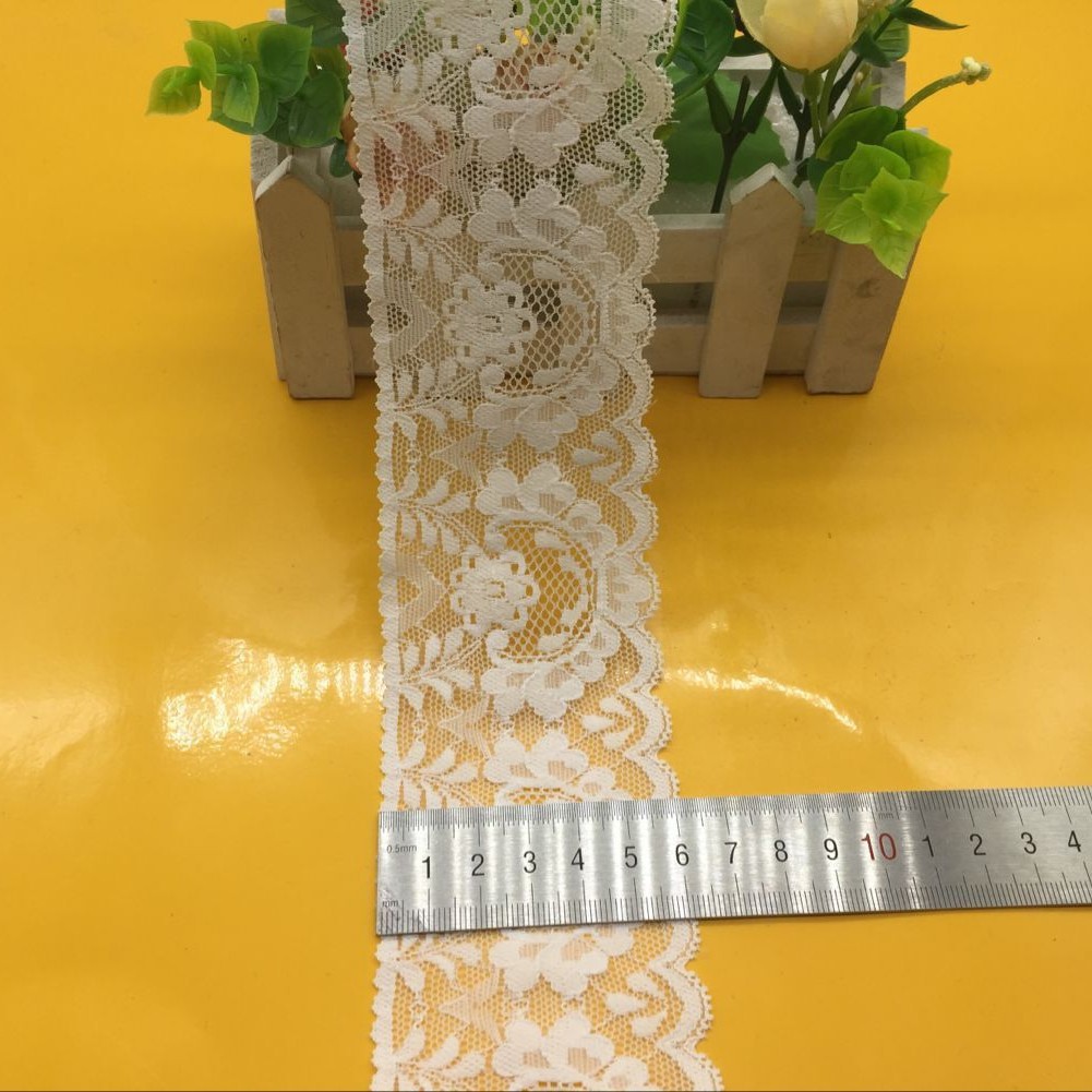 弹力花边锦纶花边氨纶花边现货供应花边831#宽度6cm