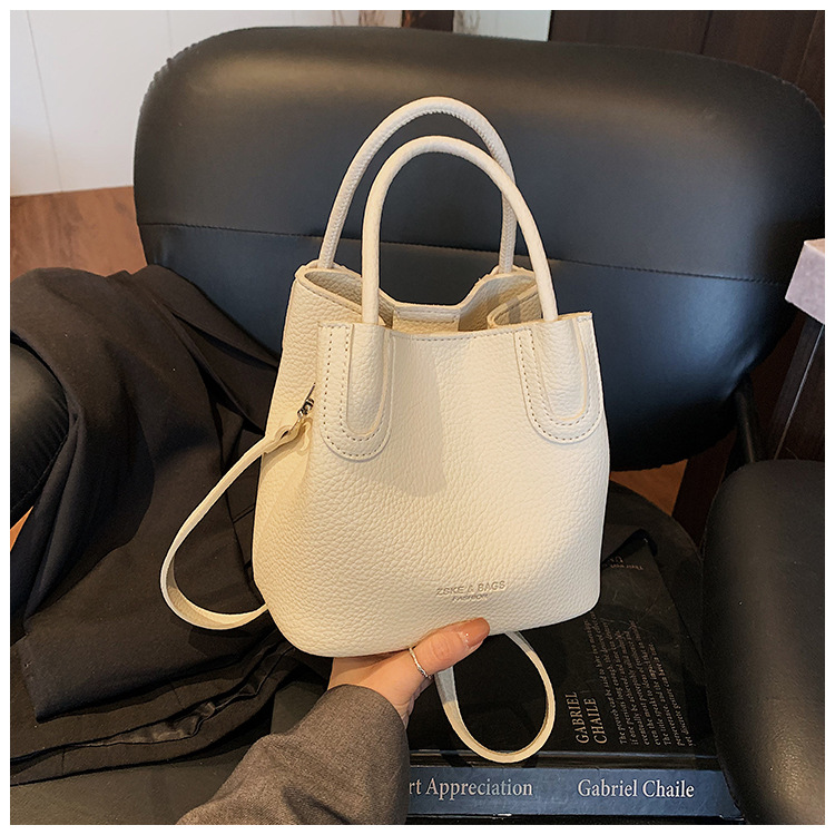 2025 Simple and casual hand-held small bag, new trendy and fashionable commuter crossbody bag, summer vegetable basket bucket bag undefined