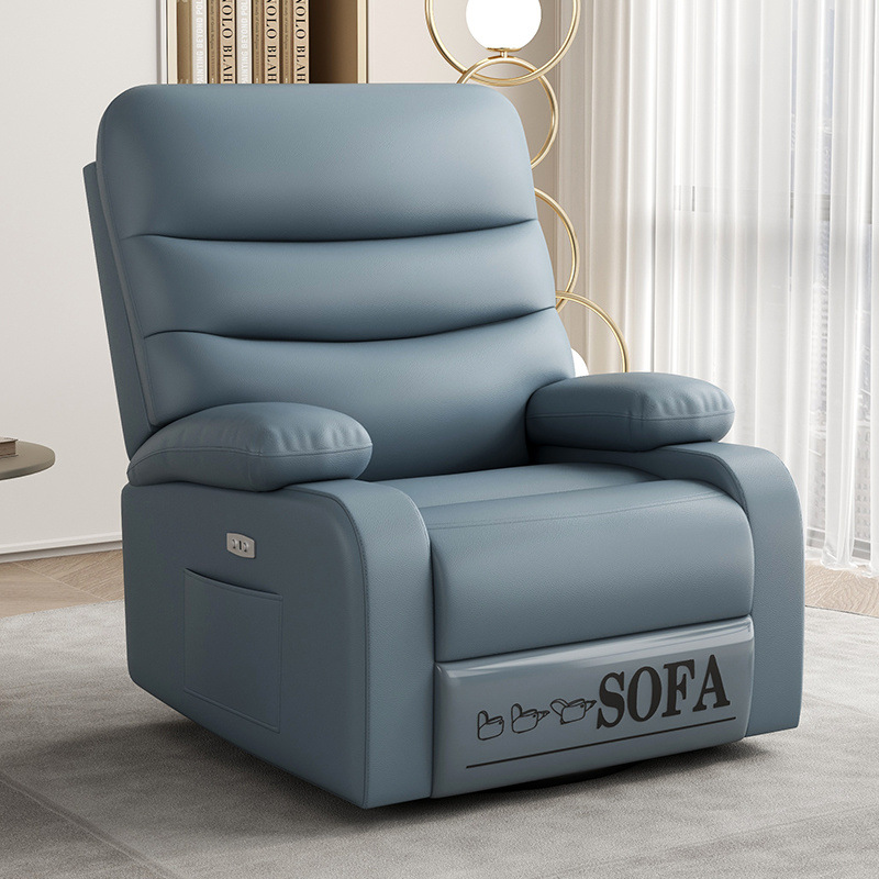 Silla de mecedora espacial de primera clase sofá sala de estar manicuría multifuncional dormitorio sofá eléctrico masaje perezoso